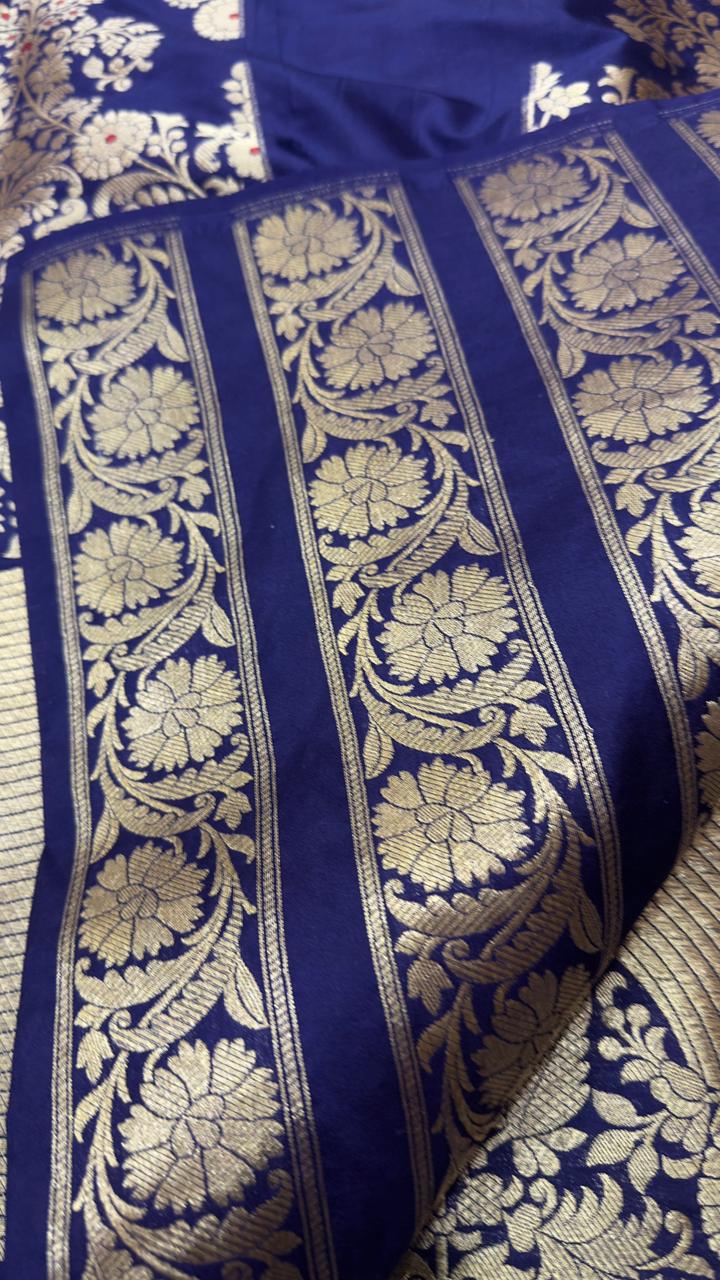 Handloom Weaving Pure Banarasi Bridal Lehenga