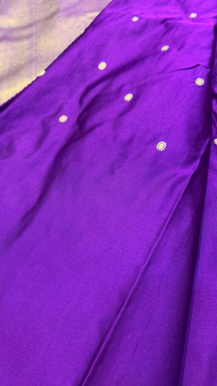 Handwoven Pure Mashru Silk Saree