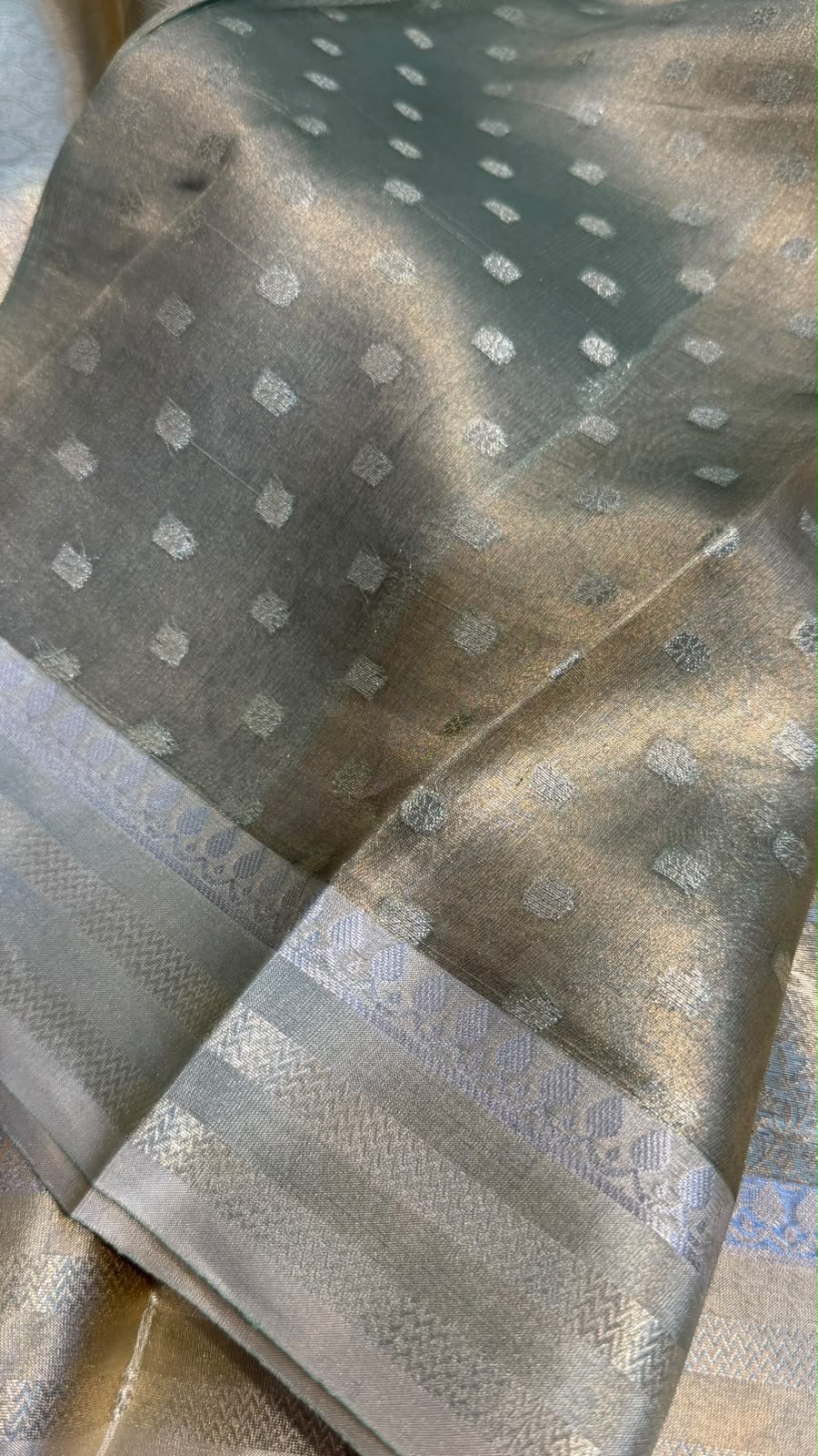 Pure Banarasi Tissue Silk Brocade Zari Mina Work Saree