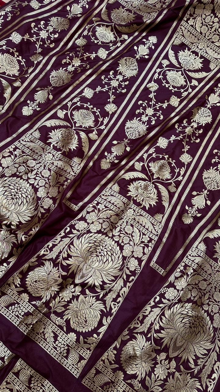 Handloom Weaving Pure Banarasi Bridal Lehenga