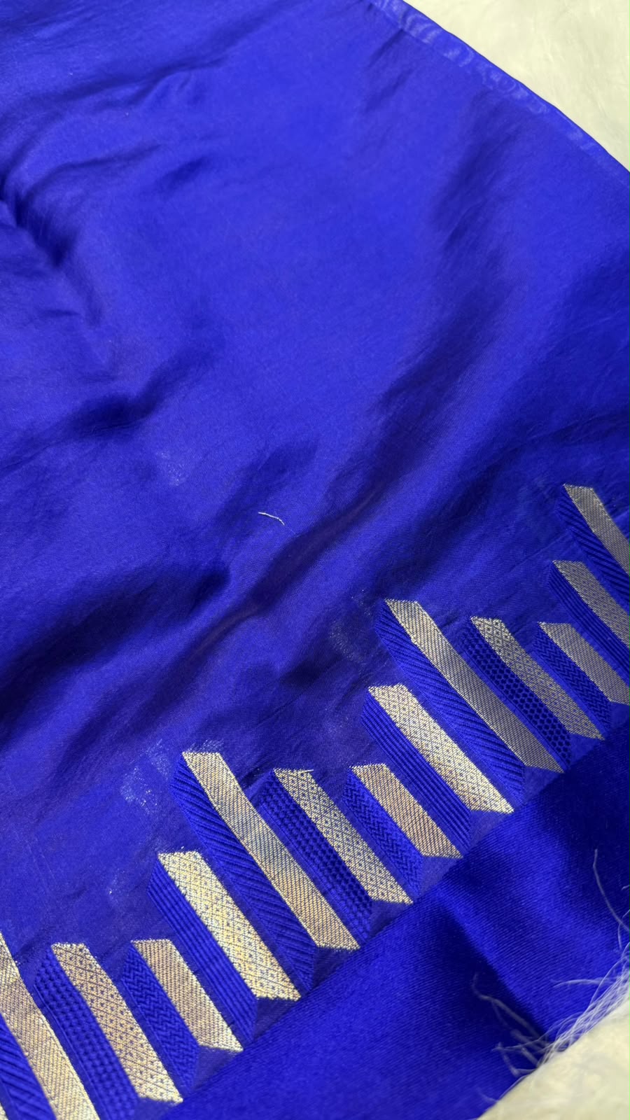 Pure Banarasi Soft Mango Silk Mashru Border Saree