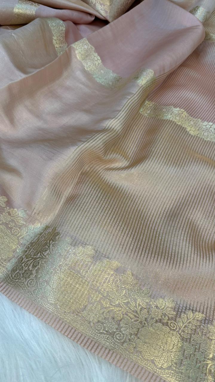 Handloom Pure Tissue Silk Fancy Design Saree