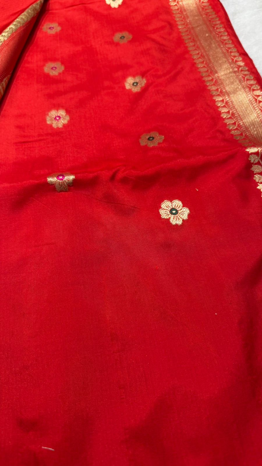 handwoven Pure katan silk kaduwa weave saree