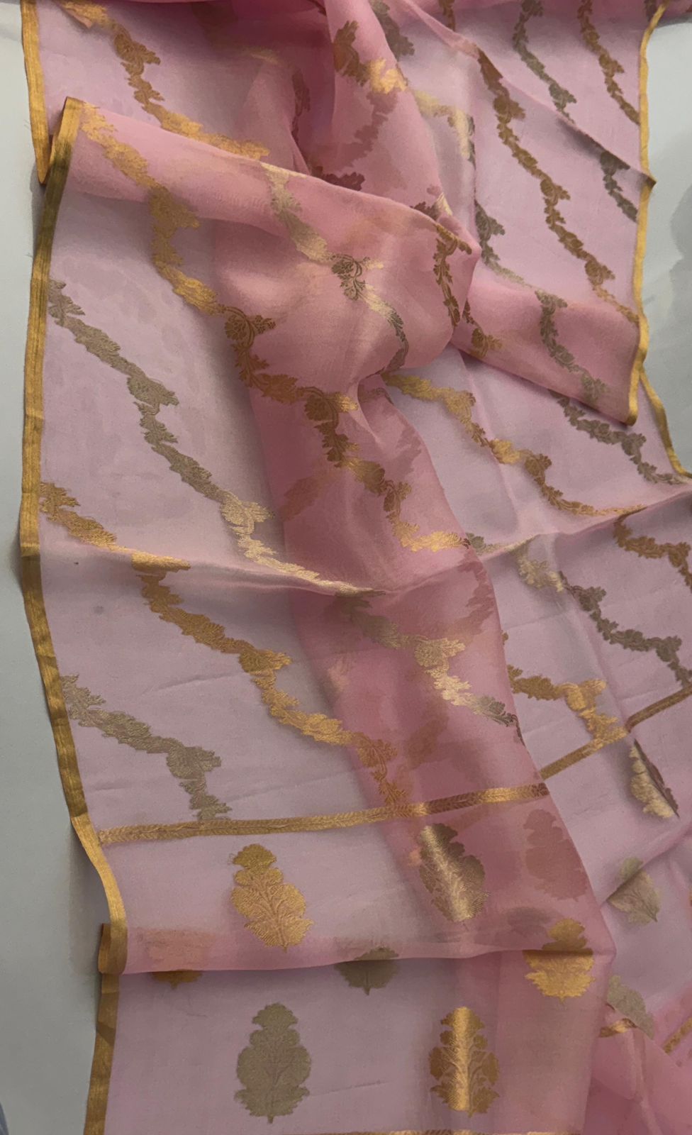 Exclusive Pure Handloom Banarasi Kora organza silk sarees