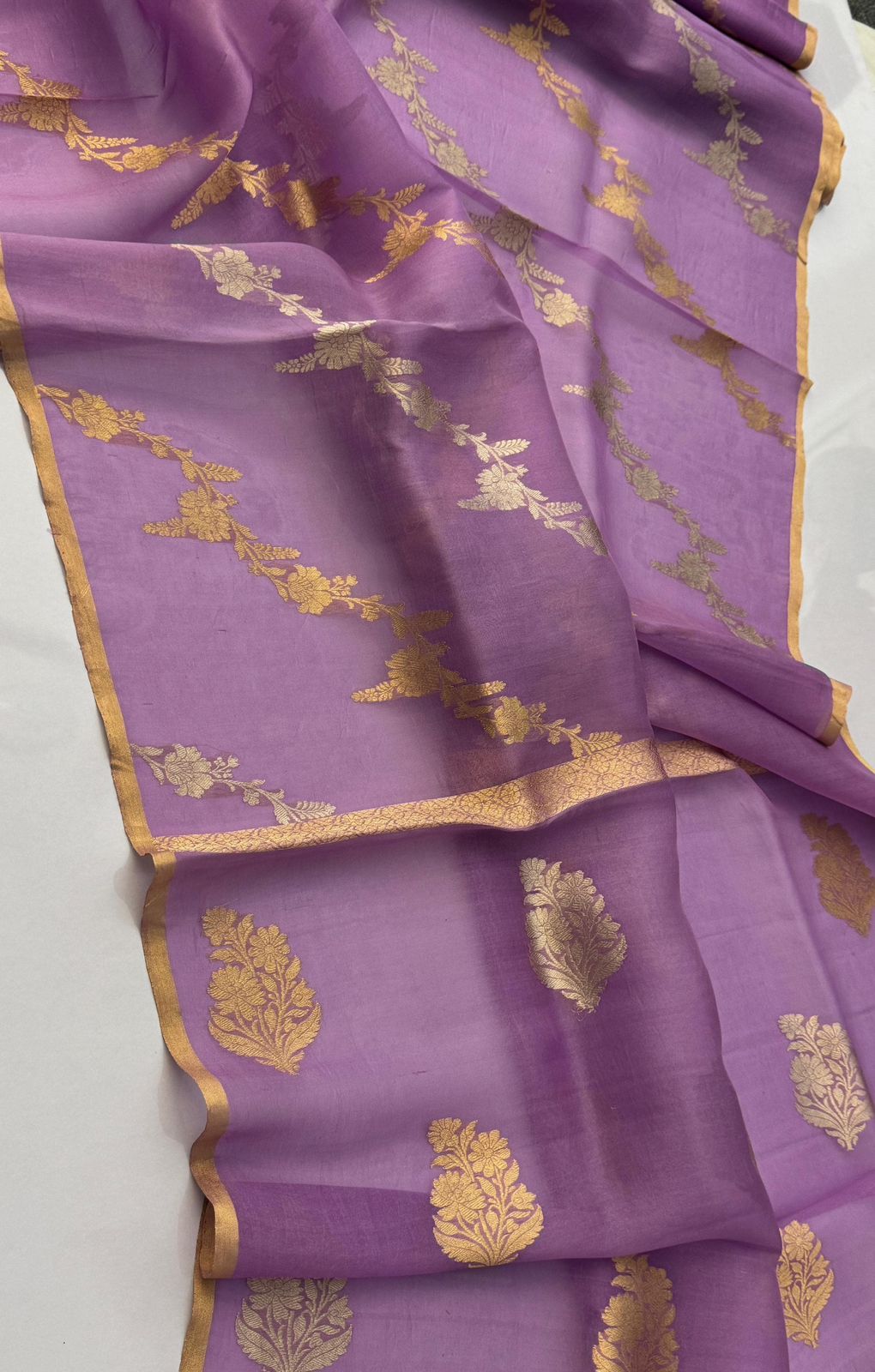 Exclusive Pure Handloom Banarasi Kora organza silk sarees