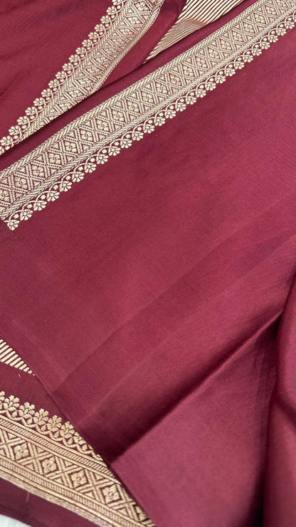Pure Mashru Silk Small Zari Border Boota Saree