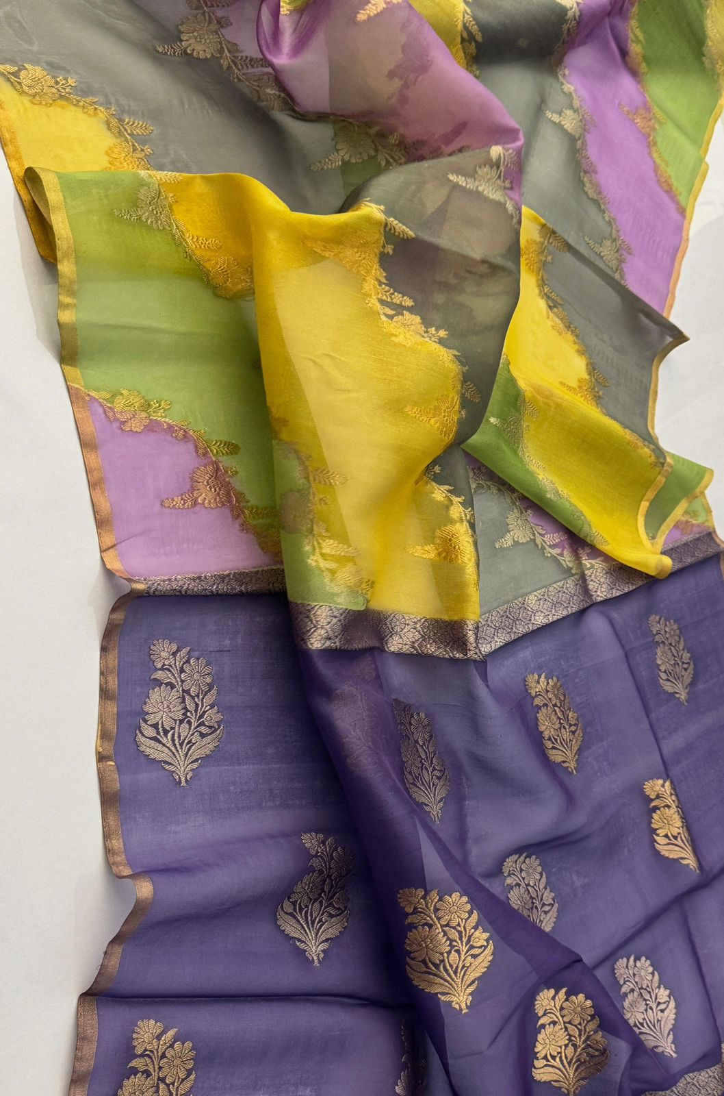 Exclusive Pure Handloom Banarasi Kora organza silk sarees