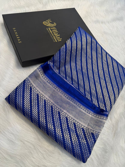 Handwoven Pure Mashru Silk Brocade Saree
