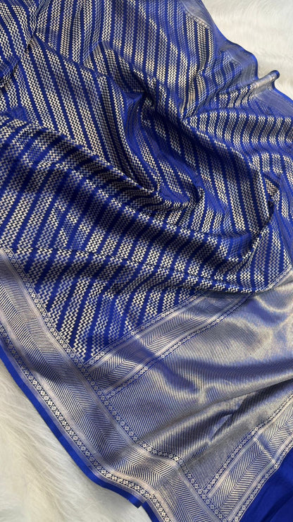 Handwoven Pure Mashru Silk Brocade Saree