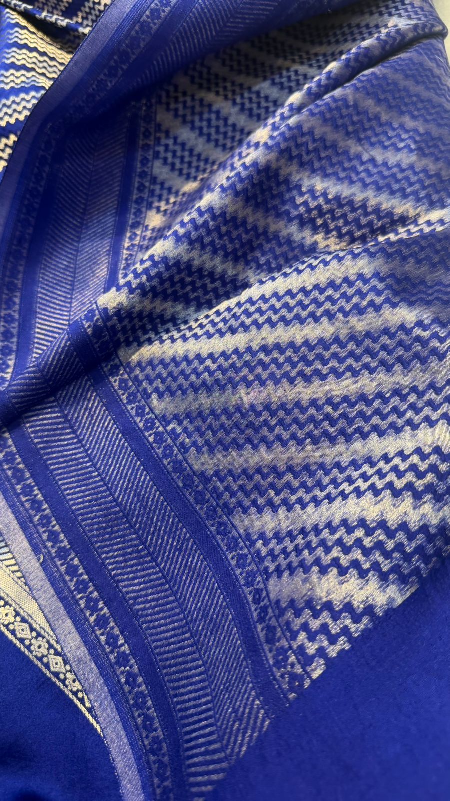 Handwoven Pure Mashru Silk Brocade Saree
