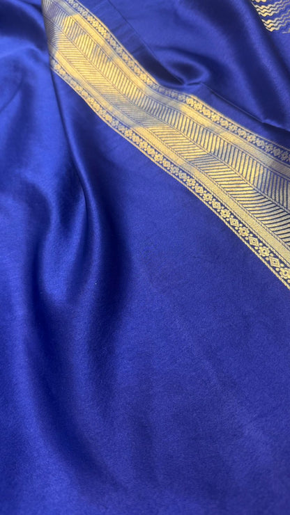 Handwoven Pure Mashru Silk Brocade Saree