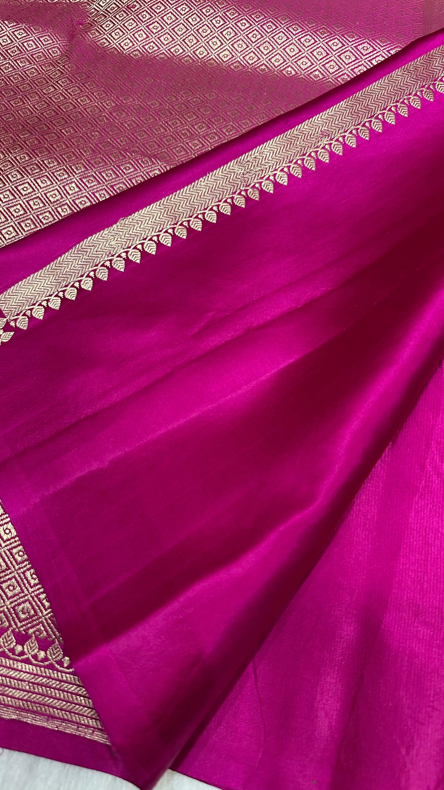 Purple pure silk handloom banarasi mashru saree