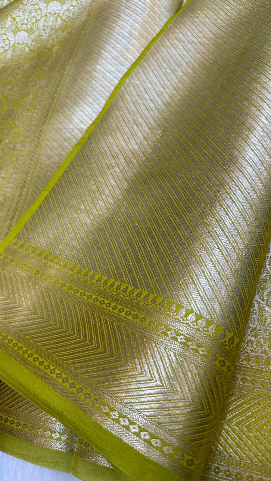 Pure Raw Mango Silk Zari Brocade Design Saree