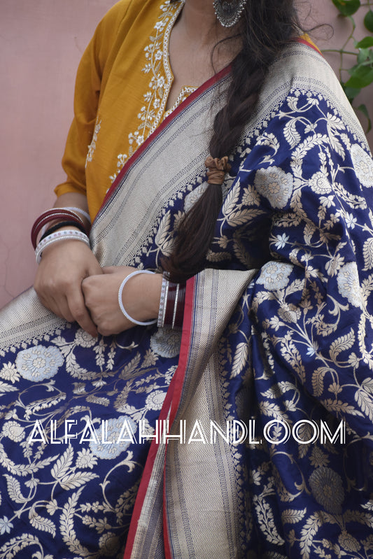 Handloom Pure Banarasi Katan Silk Dupatta