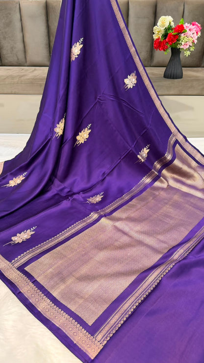 Handwoven Pure Mashru Silk Saree