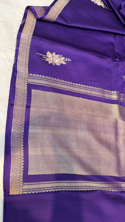 Handwoven Pure Mashru Silk Saree
