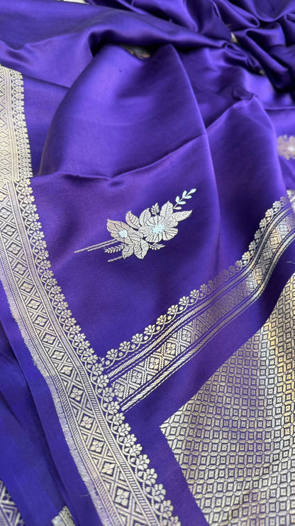 Handwoven Pure Mashru Silk Saree