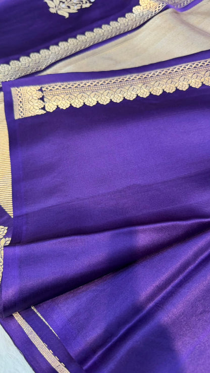 Handwoven Pure Mashru Silk Saree