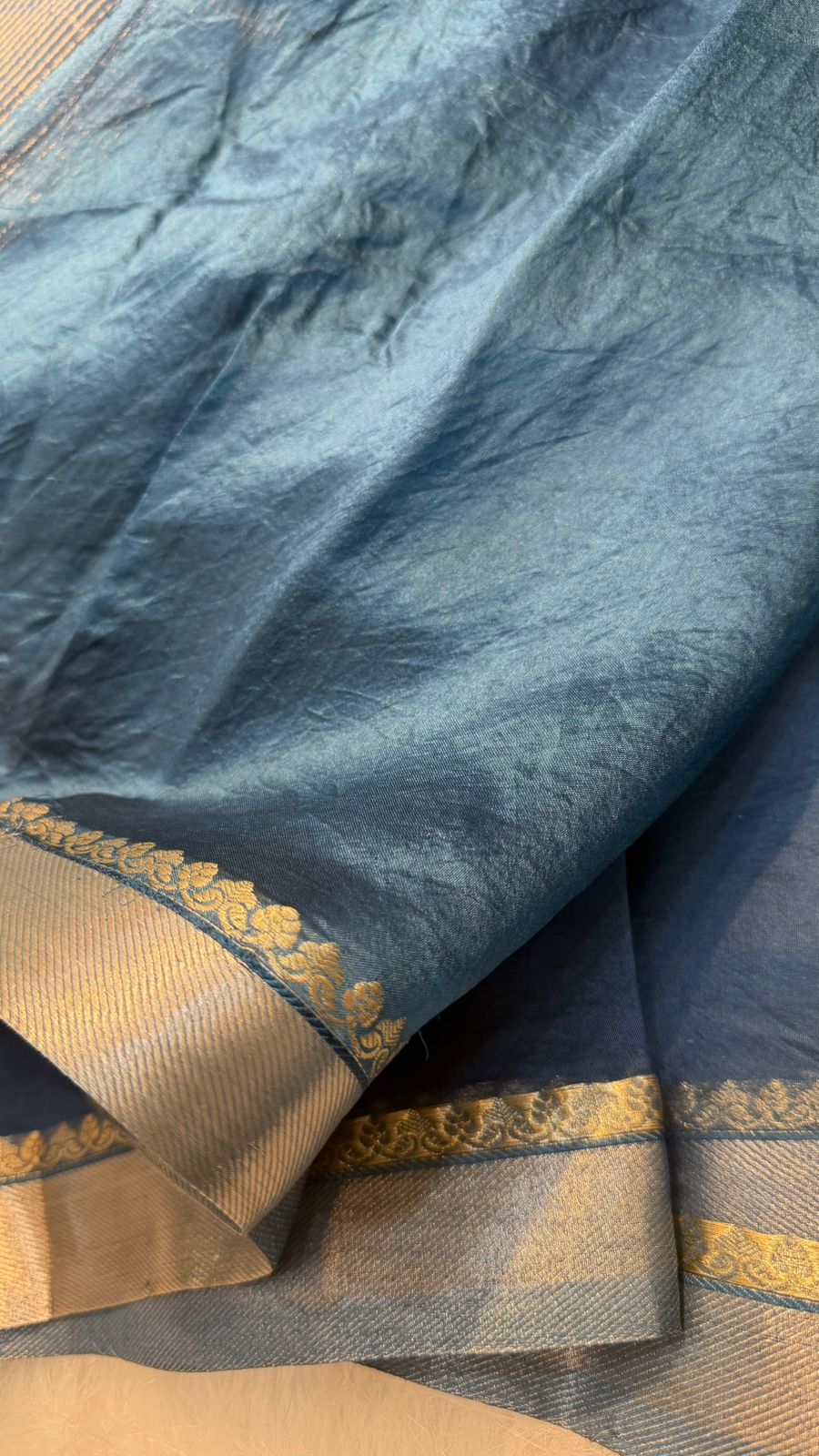 Pure Banarasi Soft Organza Silk Zari Lines Zari Border Saree