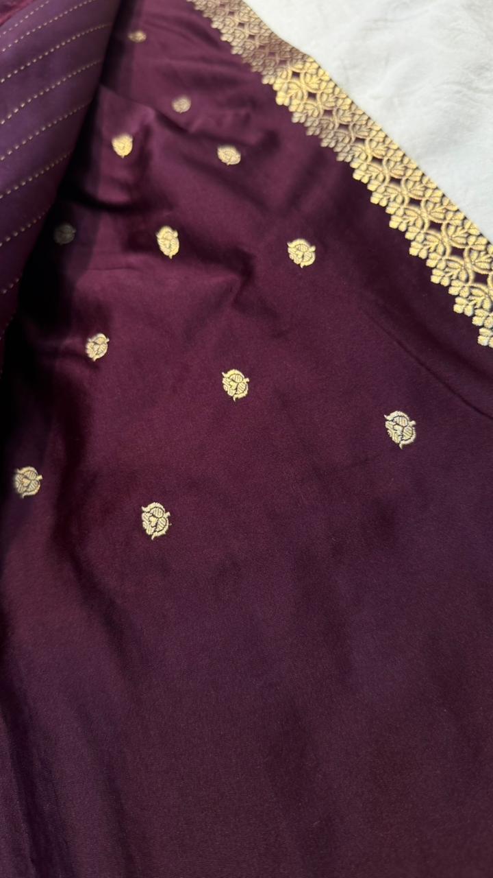 Handwoven Pure Mashru Silk Saree