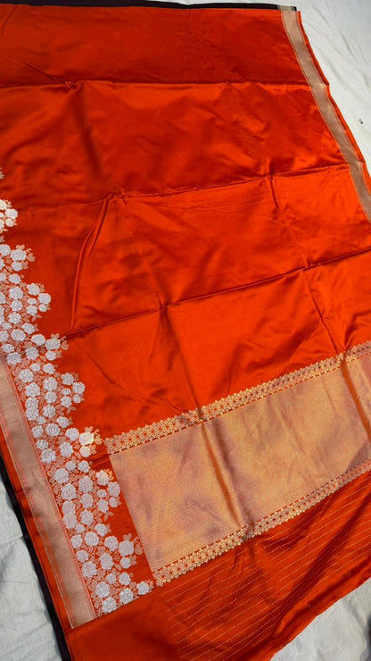 Handwoven Pure Mashru Silk Saree