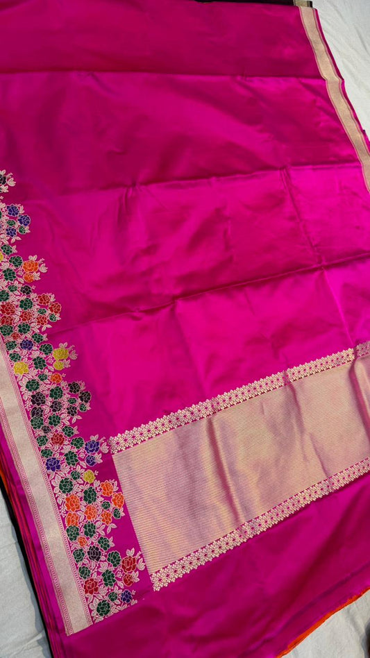 Handwoven Pure Mashru Silk Saree