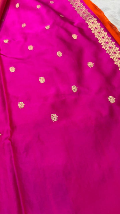 Handwoven Pure Mashru Silk Saree