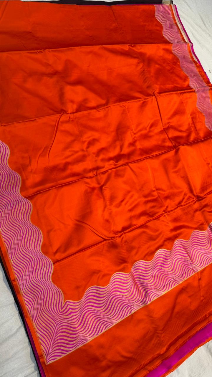 Handwoven Pure Mashru Silk Saree