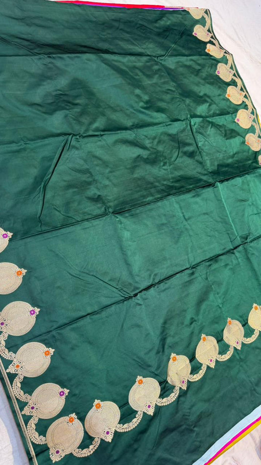 Handwoven Pure Mashru Silk Saree