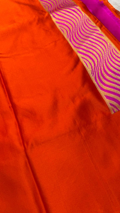 Handwoven Pure Mashru Silk Saree