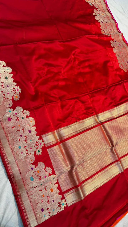 Handwoven Pure Mashru Silk Saree