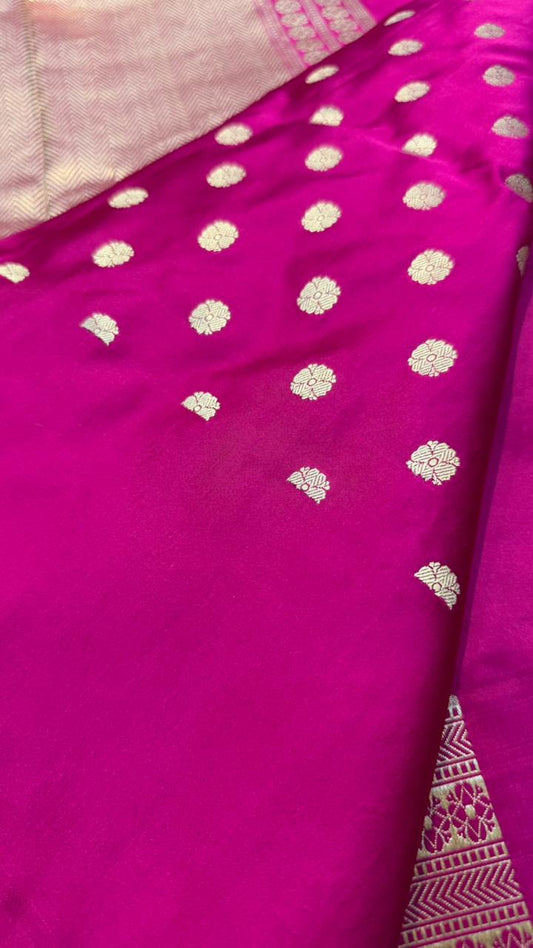 Handwoven Pure Mashru Silk Saree