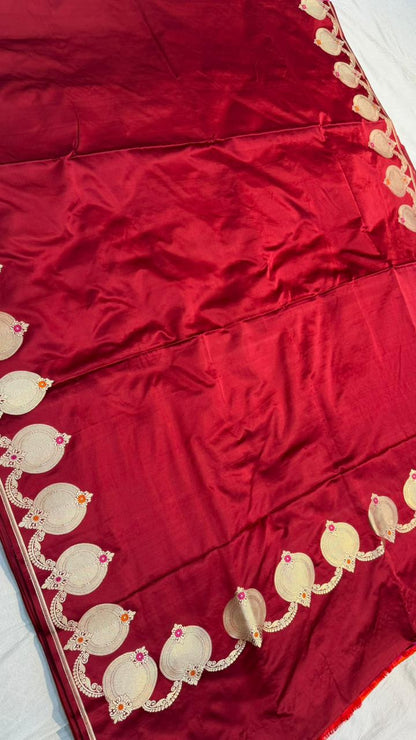 Handwoven Pure Mashru Silk Saree