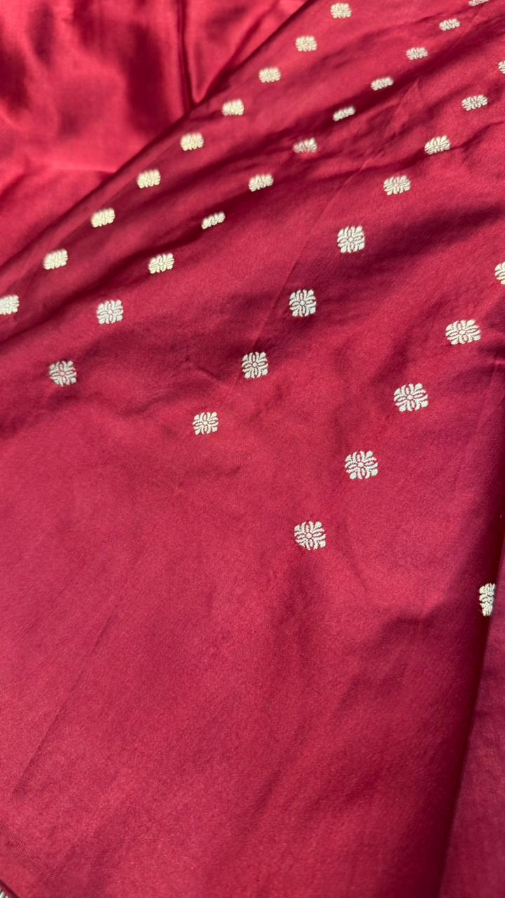 Handwoven Pure Mashru Silk Saree