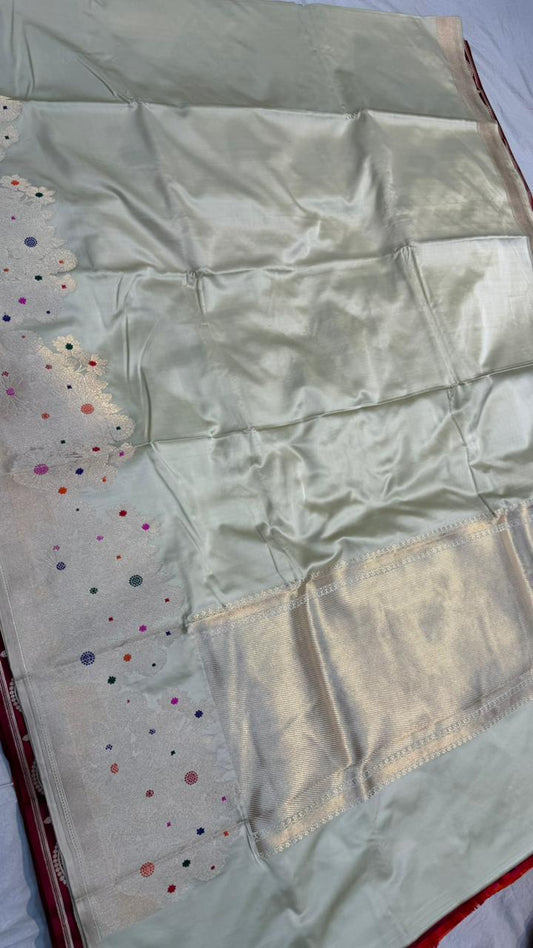 Handwoven Pure Mashru Silk Saree
