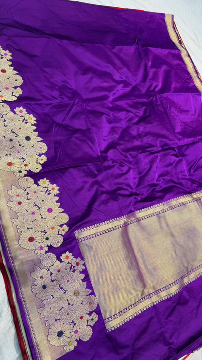 Handwoven Pure Mashru Silk Saree