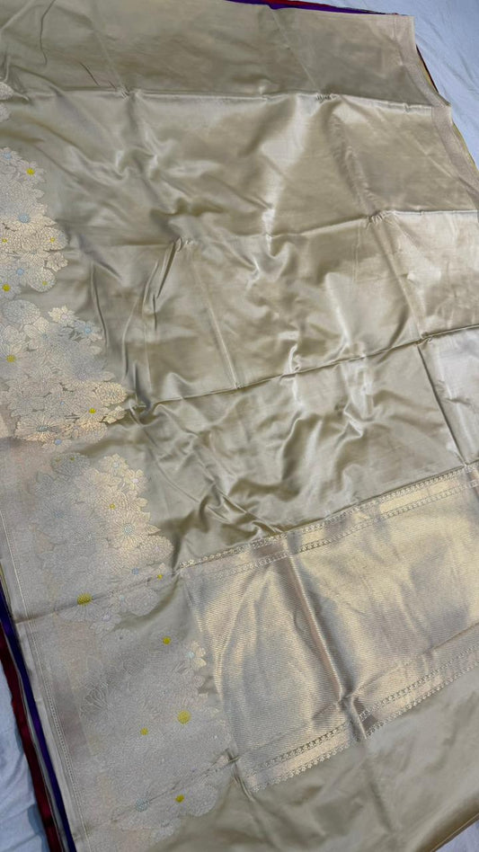 Handwoven Pure Mashru Silk Saree