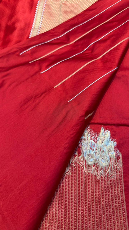 Handwoven Pure Mashru Silk Saree