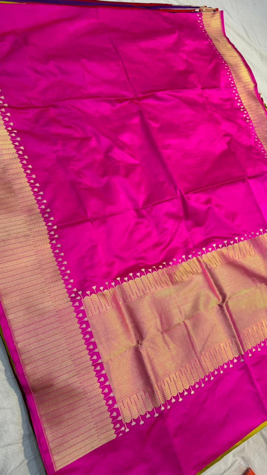 Handwoven Pure Mashru Silk Saree