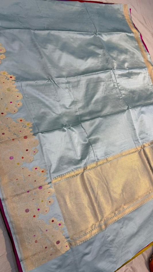 Handwoven Pure Mashru Silk Saree