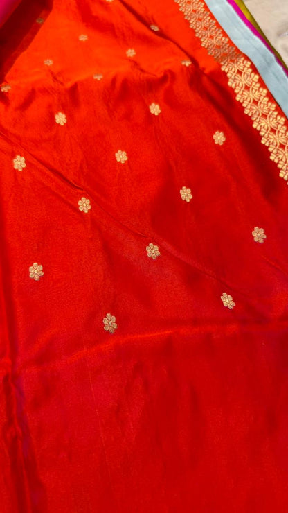 Handwoven Pure Mashru Silk Saree