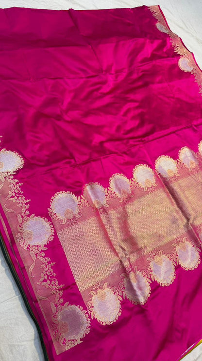 Handwoven Pure Mashru Silk Saree