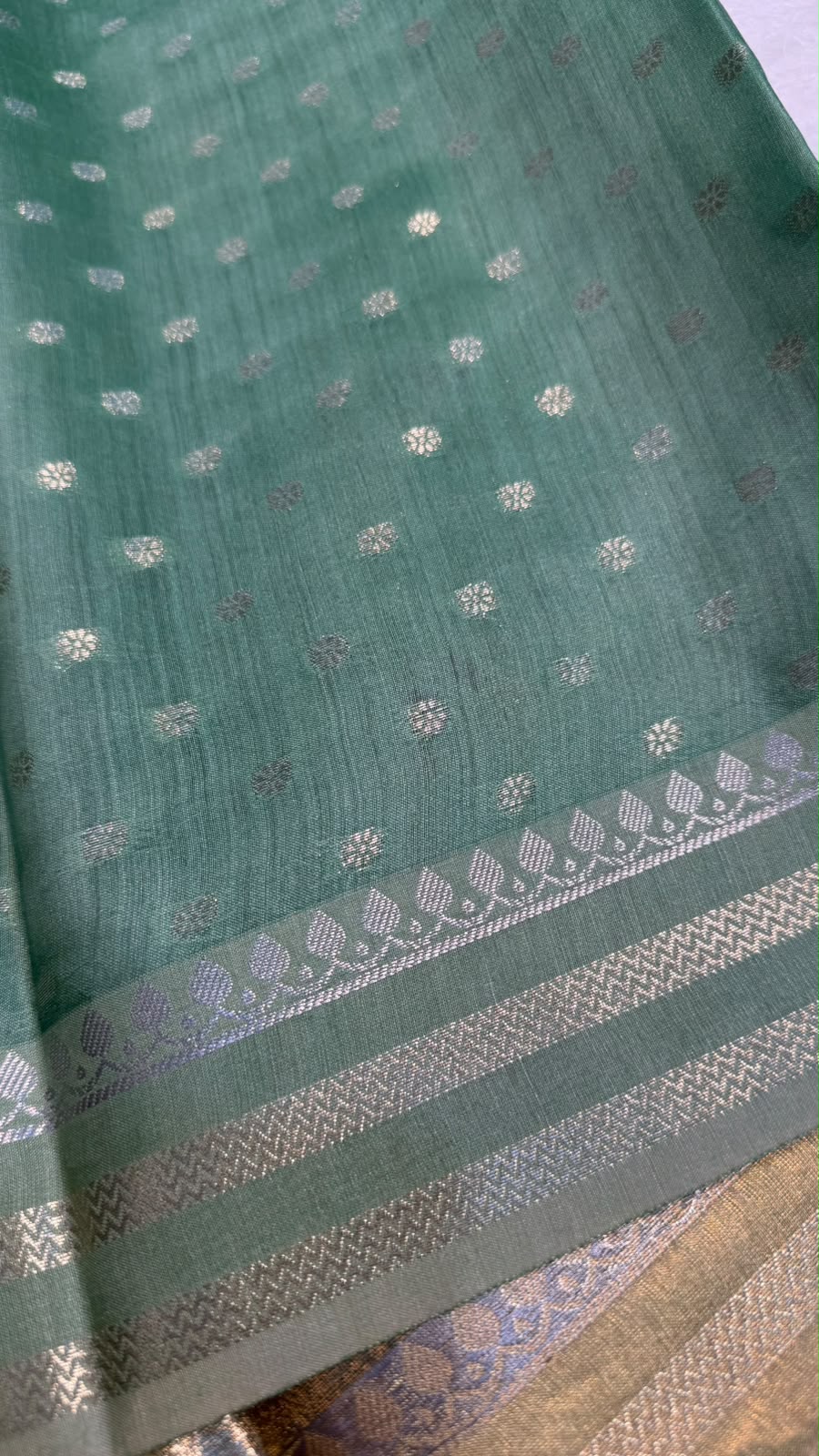 Pure Banarasi Tissue Silk Brocade Zari Mina Work Saree