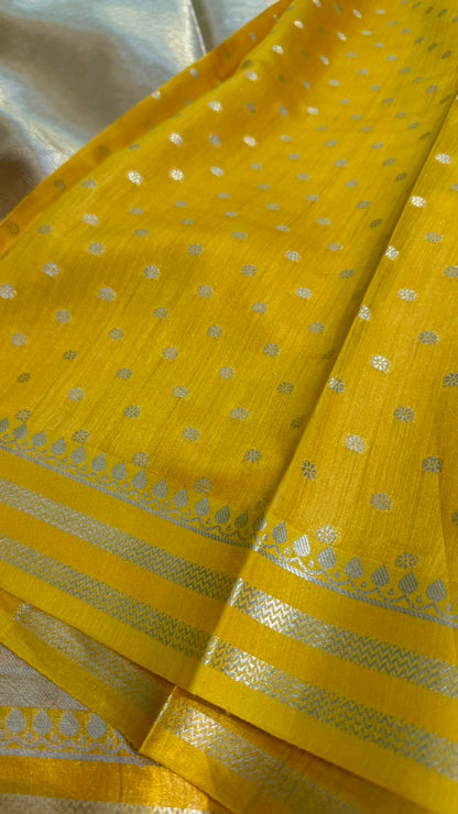 Pure Banarasi Tissue Silk Brocade Zari Mina Work Saree
