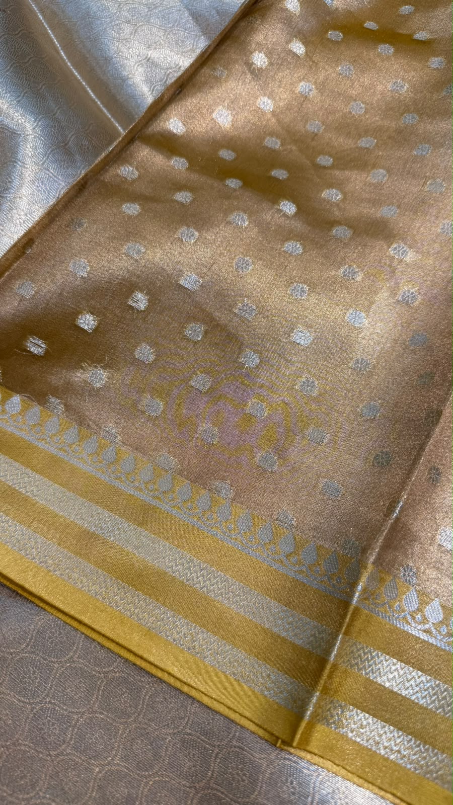 Pure Banarasi Tissue Silk Brocade Zari Mina Work Saree