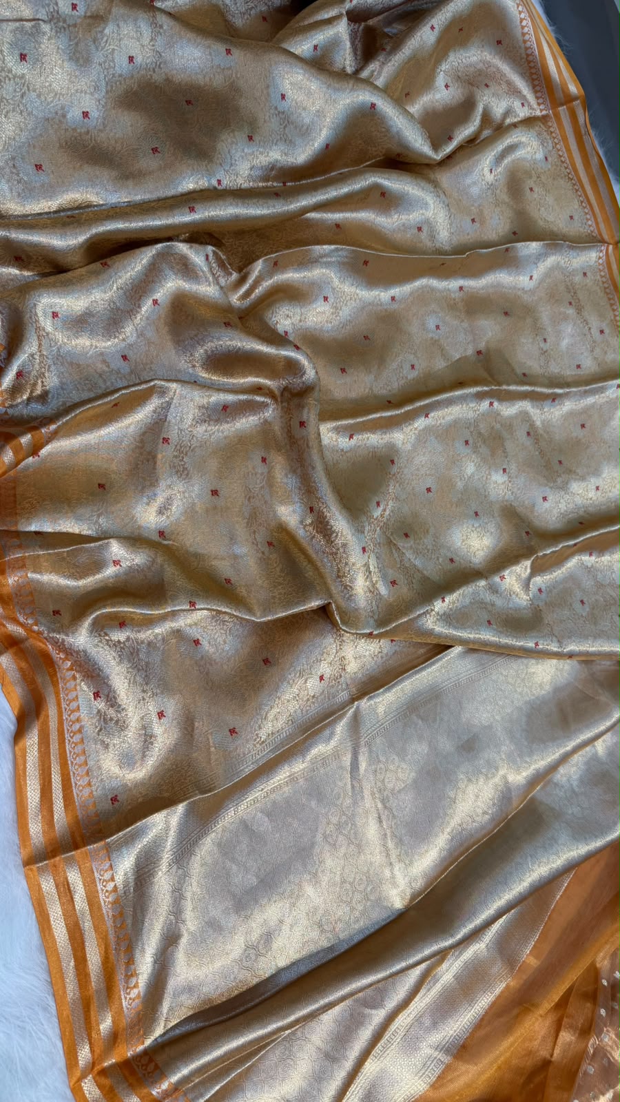 Pure Banarasi Tissue Silk Brocade Zari Mina Work Saree