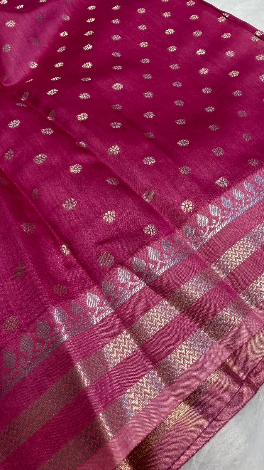 Pure Banarasi Tissue Silk Brocade Zari Mina Work Saree