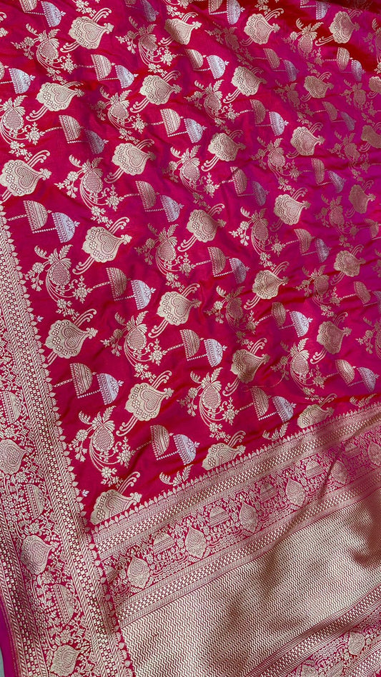 Handloom Pure Banarasi Katan Silk Dupatta