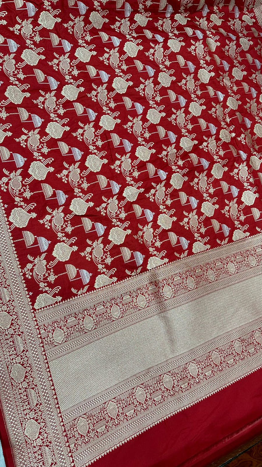 Handloom Pure Banarasi Katan Silk Dupatta