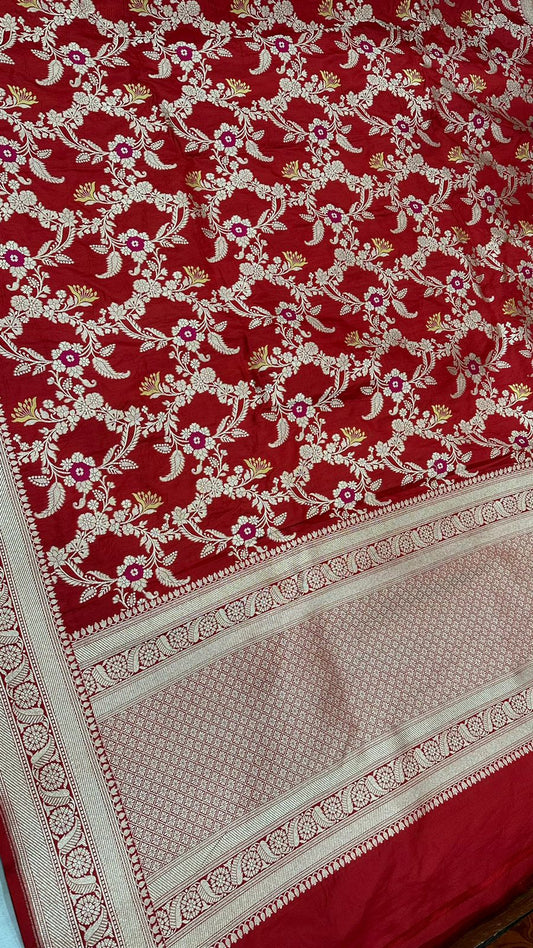 Handloom Pure Banarasi Katan Silk Dupatta